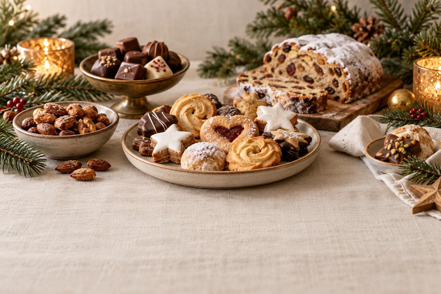 Weihnachtsgebäck und Süßes für die Adventszeit