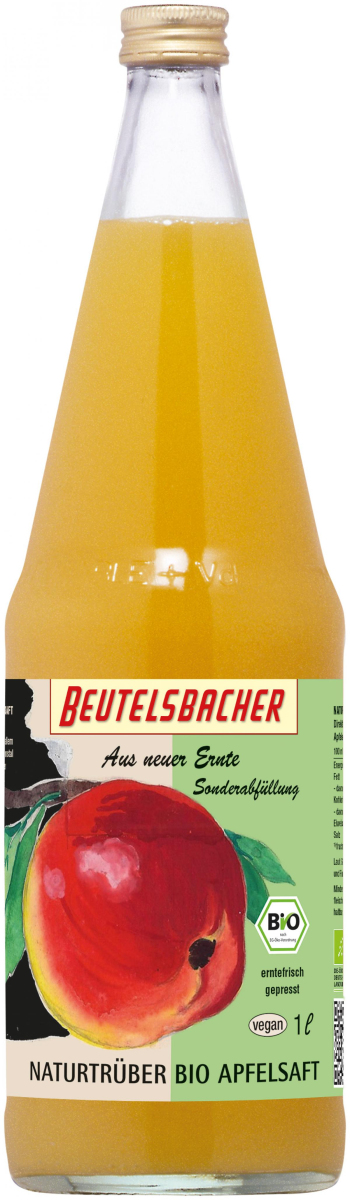 Apfelsaft Erntedank naturtrüb