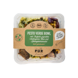 Pesto Verde Bowl Farfalle, gegril.  Aubergin to go