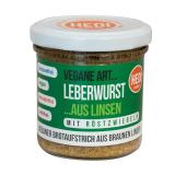 Leberwurst mit Röstzwiebeln aus Linsen