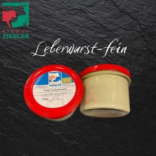 Wurstglas Leberwurst fein