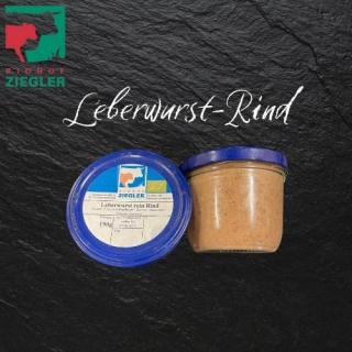 Wurstglas Leberwurst rein Rind