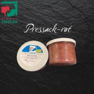 Wurstglas Pressack rot