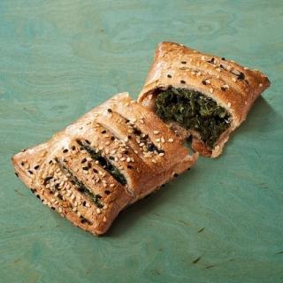 Vegane Spinattasche Dinkel