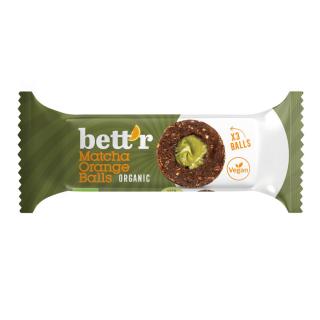 Bettr Fruit balls with Matcha Orange, 45 g Beutel