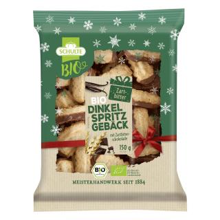 Dinkel Spritzgebäck Zartbitter