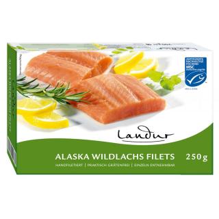 Landur Alaska Wildlachs Filets, 250 gr Packung