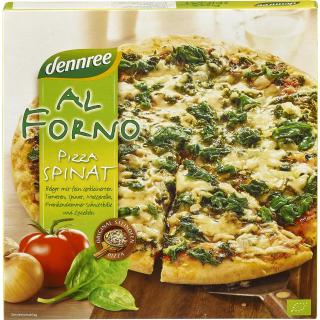 dennree Al Forno Pizza Spinat, 350 gr Schachtel