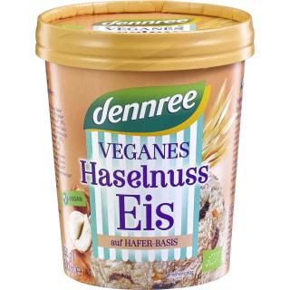 dennree Haselnuss Eis vegan, 500 ml Becher