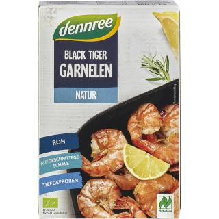 dennree Black Tiger Garnele roh, 160 g Schachteloh