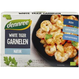 dennree White Tiger Garnele roh, 225 g Schachtelge