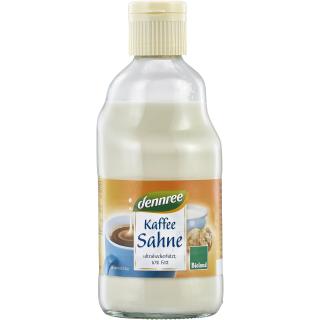 dennree Kaffeesahne, 395 gr Flasche wärmebehandelt