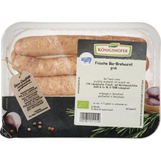Königshofer Frische Bratwurst, roh, grob, 250 gr S