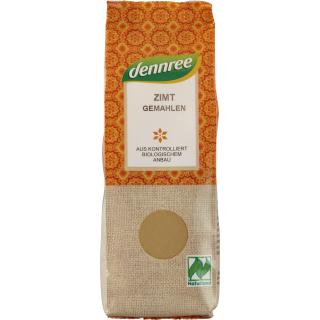 dennree Zimt, gemahlen, 50 gr Packung -Naturland-