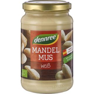 dennree Mandelmus weiß, 350 gr Glas