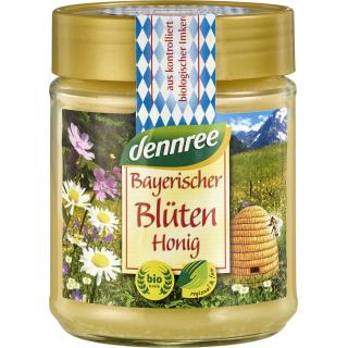 dennree Bayerischer Blütenhonig, 500 gr Glas - cre