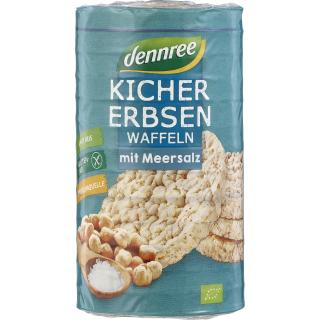 dennree Kichererbsenwaffel gesalzen, 100 g Packung