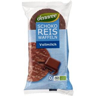 dennree Schoko-Reiswaffeln Vollmilch, 100 gr Packu