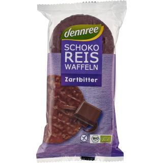 dennree Schoko-Reiswaffeln Zartbitter, 100 gr Pack