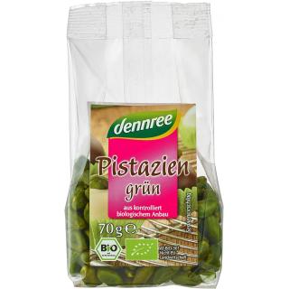 dennree Grüne Pistazien geschält, ungeröstet und u