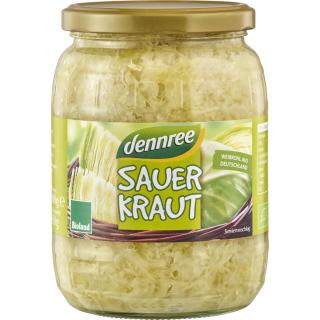 dennree Sauerkraut, 680 gr Glas