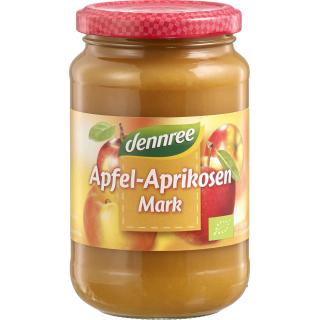 dennree Apfel-Aprikosenmark, 360 gr Glas