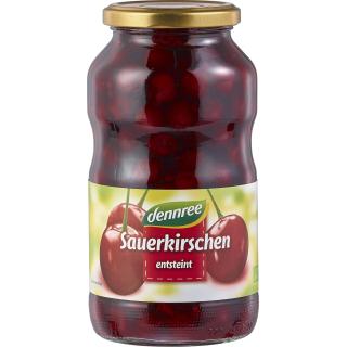 dennree Sauerkirschen, entsteint, 700 gr Glas
