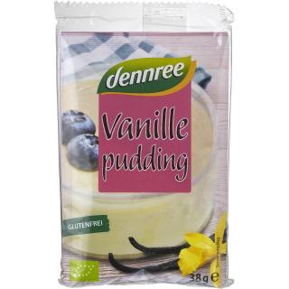 dennree Pudding Vanille 3 x 38 g, 114 gr Packung