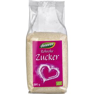 dennree Rohrohrzucker, 500 gr Packung