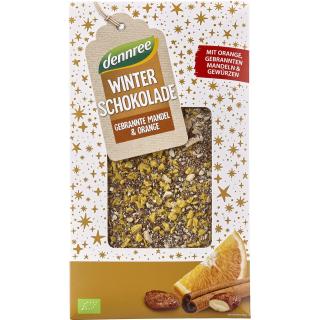 dennree Winterschokolade gebrannte Mandel-Orange,