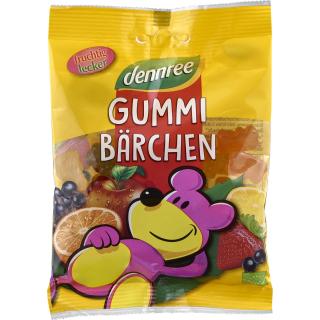 dennree Gummi-Bärchen mit Gelatine, 100 g Packung