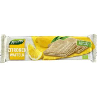 dennree Cremewaffeln Zitrone-Vanille, 125 g Packun
