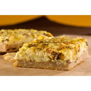 Zwiebelkuchen mit Räuchertofu