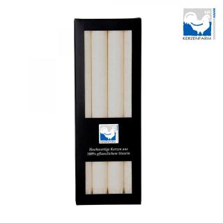 Stearin-Stabkerzen weiß