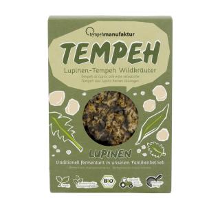 Lupinen Tempeh Wildkräuter