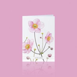Grußkarte HERBST-ANEMONE
