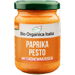Bio Organica Italia Pesto Paprika mit Cashewnüssen
