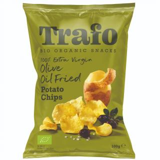 Kartoffelchips in Olivenöl gebacken