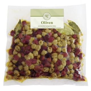 Oliven-Mix natur entsteint