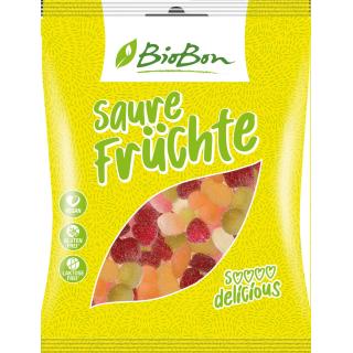 BioBon Saure Früchte ohne Gelatine, 100 g Packung