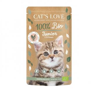 CATS LOVE Katzen Nassfutter Junior Geflügel, 100