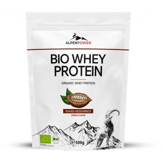 AlpenPower Bio Whey Protein- Kakao, 500 g Beutel