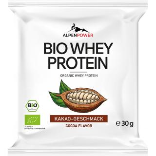 AlpenPower Bio Whey Protein Kakao, 30 g Beutel
