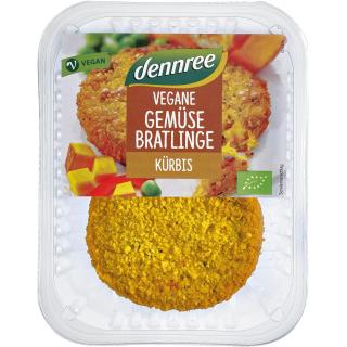 dennree Gemüsebratlinge Kürbis, 160 gr Packung