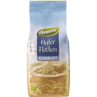 dennree Haferflocken Kleinblatt, 1 kg Packung