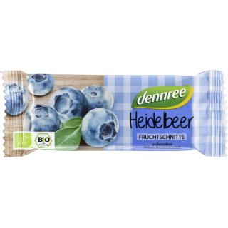 dennree Fruchtschnitte Heidelbeere, 40 gr Stück