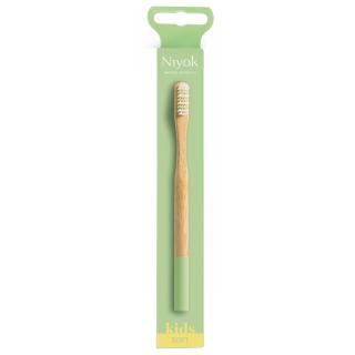 Niyok Bambuszahnbürste kidsv soft grün, 1 Stück